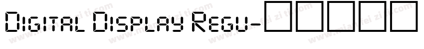 Digital Display Regu字体转换